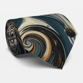 Abstract Leopard Print Swirl ネクタイ (ロール)