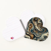 Abstract Leopard Print Swirl ノートブック (内部)
