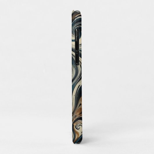 Abstract Leopard Print Swirl Case-Mate iPhoneケース (裏面/左)