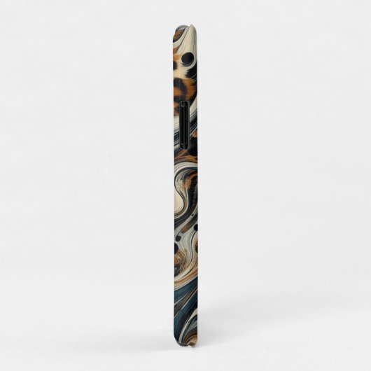 Abstract Leopard Print Swirl Case-Mate iPhoneケース (裏面/右)