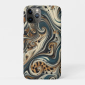 Abstract Leopard Print Swirl Case-Mate iPhoneケース (裏)
