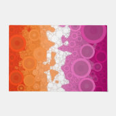 Abstract Lesbian Pride Flag ドアマット (正面)