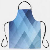 Abstract light background. Blue triangle pattern. エプロン (正面)
