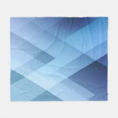Abstract light background. Blue triangle pattern.  フリースブランケット (正面(横))