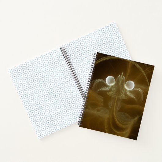 Abstract Light Energy Spiral Notebook ノートブック (内部)