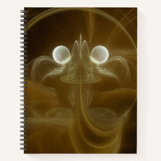 Abstract Light Energy Spiral Notebook ノートブック