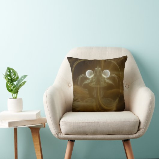 Abstract Light Energy Throw Pillow クッション (椅子)