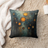 Abstract lights in the dark Ai art design クッション (ブランケット)