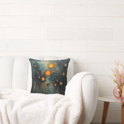 Abstract lights in the dark Ai art design クッション (ソファ)