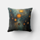 Abstract lights in the dark Ai art design クッション (裏面)