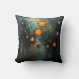 Abstract lights in the dark Ai art design クッション