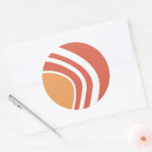 Abstract line art  ラウンドシール (封筒)