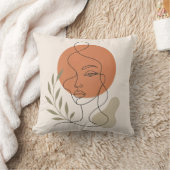 Abstract Line Art Pillow クッション (ブランケット)