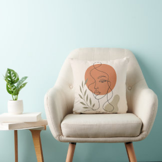 Abstract Line Art Pillow クッション