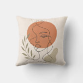 Abstract Line Art Pillow クッション (裏面)