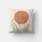 Abstract Line Art Pillow クッション (正面)