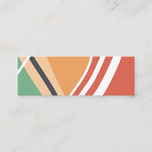 Abstract line art terracotta スキニー名刺 (正面)