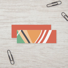 Abstract line art terracotta スキニー名刺