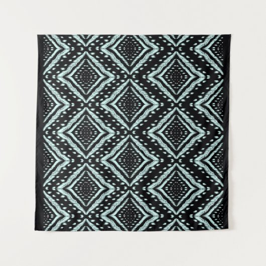 Abstract Line, Beautiful, Ikat seamless pattern, B タペストリー (正面(横))