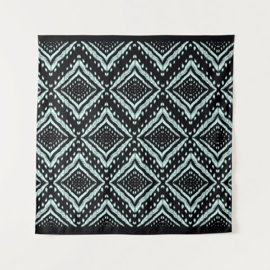 Abstract Line, Beautiful, Ikat seamless pattern, B タペストリー (正面)
