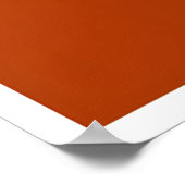 Abstract Line Drawing Poster, Oval Shape, Warm ポスター (角)