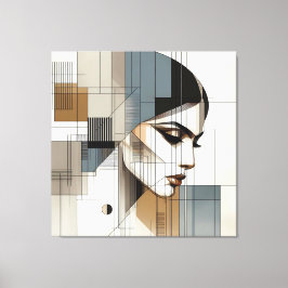 Abstract Line Profile キャンバスプリント