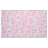 Abstract Lines 120923 - 白地にピンク ファブリック (ファットクウォーター)