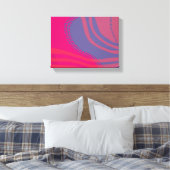 Abstract Lines and Curves Scenery キャンバスプリント (インサイチュ (寝室))