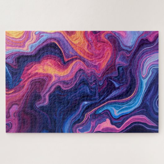 Abstract Liquid Art Vivid Colors Jigsaw Puzzle ジグソーパズル (横)