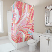 Abstract liquid marble or epoxy trending backgroun シャワーカーテン (インサイチュ)