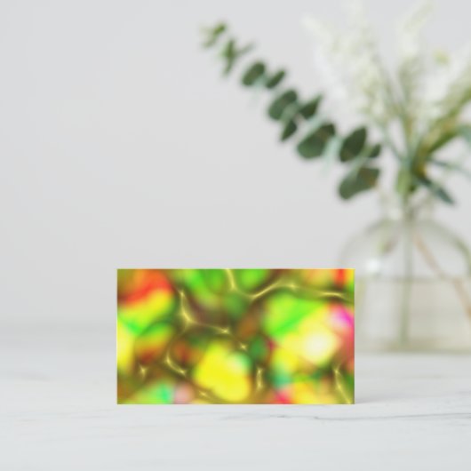 Abstract Liquid Metal Print 名刺 (スタンド正面)