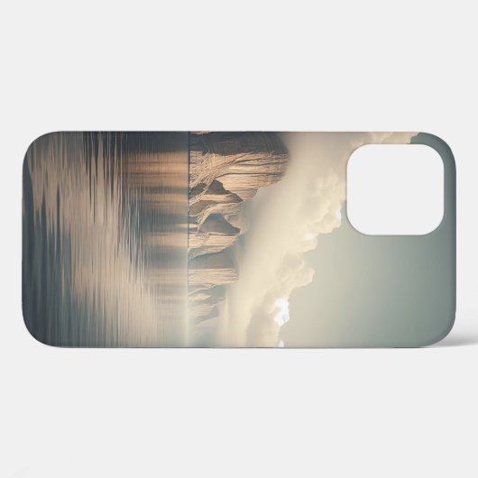 Abstract Liquid Wave Mountain Phone Case Ethereal Case-Mate iPhoneケース (裏面 (横))