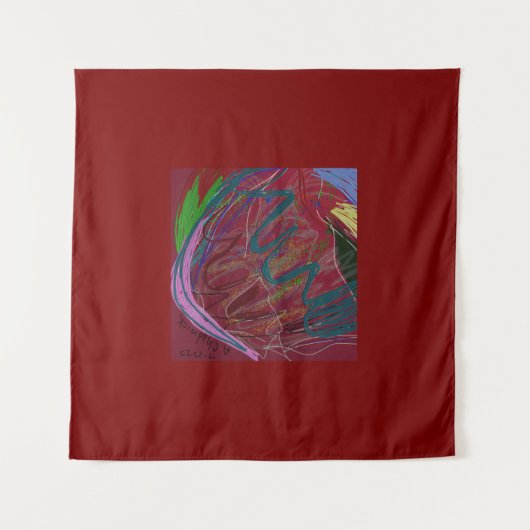 Abstract Love  タペストリー (正面(横))