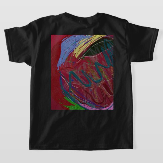 Abstract Love Tシャツ (レイダウン裏面)