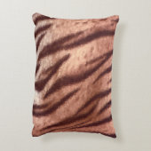 Abstract low poly animal tiger fur pattern. Nature アクセントクッション (裏面(縦))