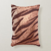 Abstract low poly animal tiger fur pattern. Nature アクセントクッション (正面(垂直))