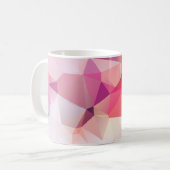 Abstract low poly background, geometry triangle, m コーヒーマグカップ (正面左)