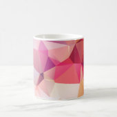 Abstract low poly background, geometry triangle, m コーヒーマグカップ (中央)