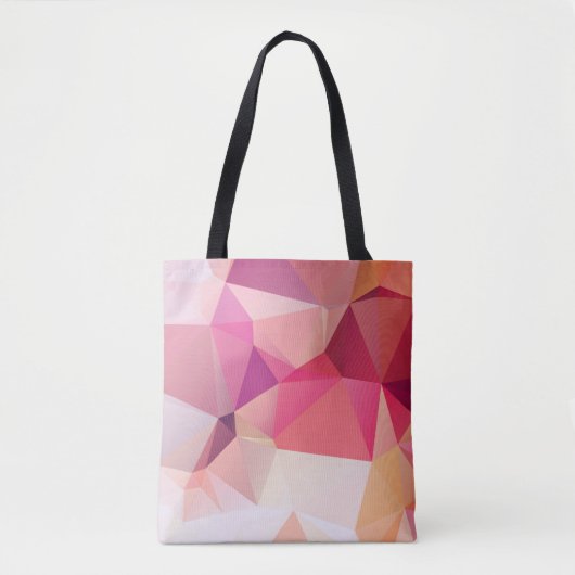 Abstract low poly background, geometry triangle, m トートバッグ (正面)
