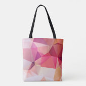 Abstract low poly background, geometry triangle, m トートバッグ (裏面)