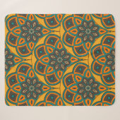 Abstract mandala fish scale seamless pattern. Orna シェルパブランケット (正面(横))