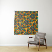 Abstract mandala fish scale seamless pattern. Orna タペストリー (インサイチュ(横))