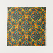 Abstract mandala fish scale seamless pattern. Orna タペストリー (正面)