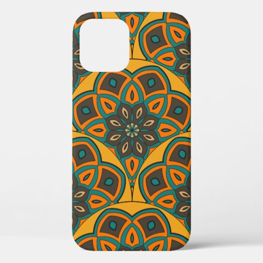Abstract mandala fish scale seamless pattern. Orna Case-Mate iPhoneケース (裏面)