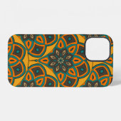 Abstract mandala fish scale seamless pattern. Orna iPhoneケース (裏面横)