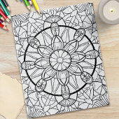 Abstract Mandala Fun Coloring Puzzle ジグソーパズル
