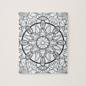 Abstract Mandala Fun Coloring Puzzle ジグソーパズル (縦)