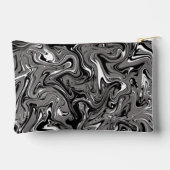 Abstract Marble illustration Black   アクセサリーポーチ (裏面)