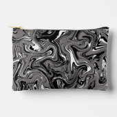 Abstract Marble illustration Black   アクセサリーポーチ (正面)