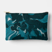 Abstract Marble illustration Blue   アクセサリーポーチ (正面)